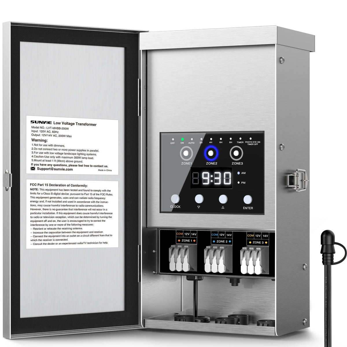 200W Low Voltage Transformer with 3 Zone Z667905