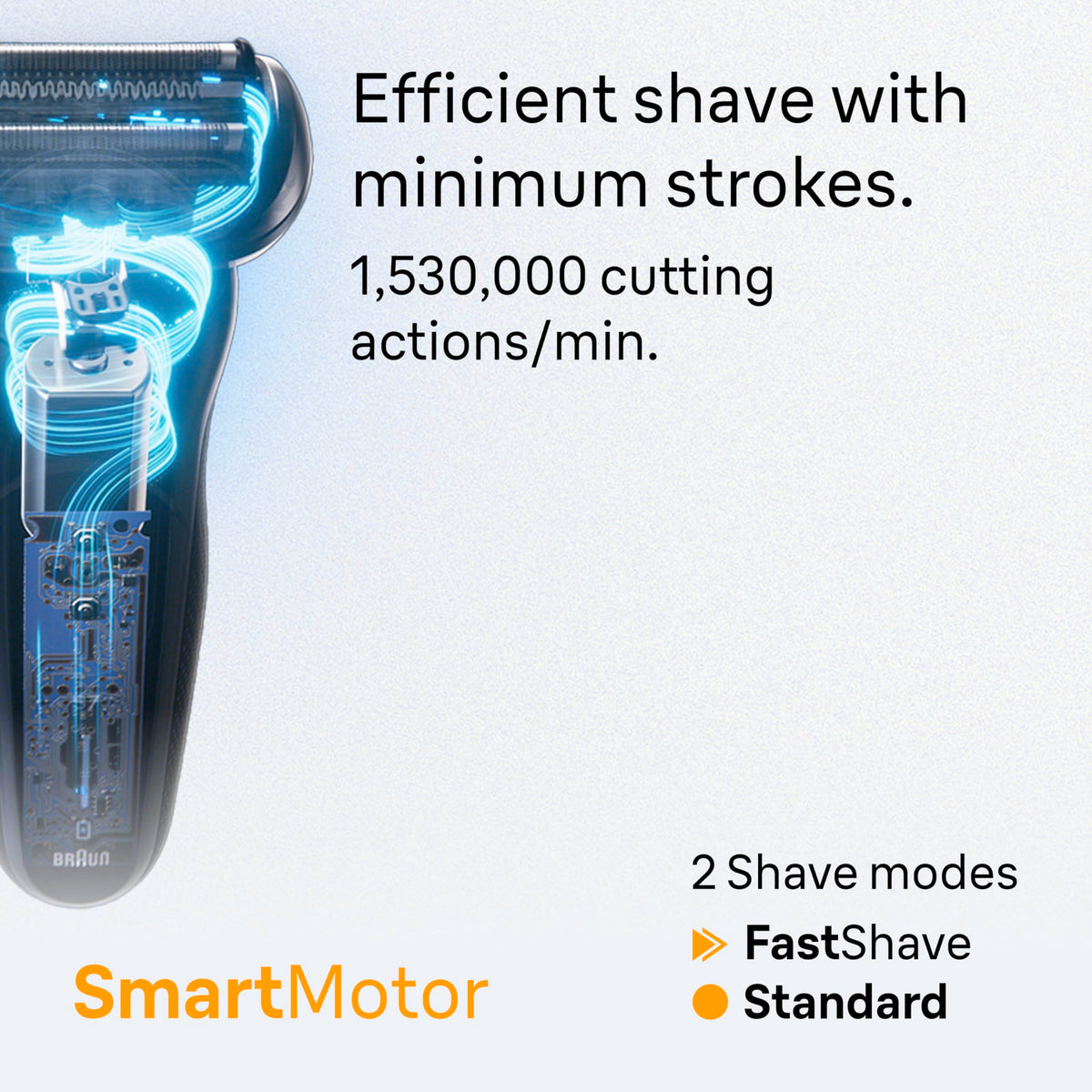 Black Wet & Dry Electric Shaver with Trimmer U254