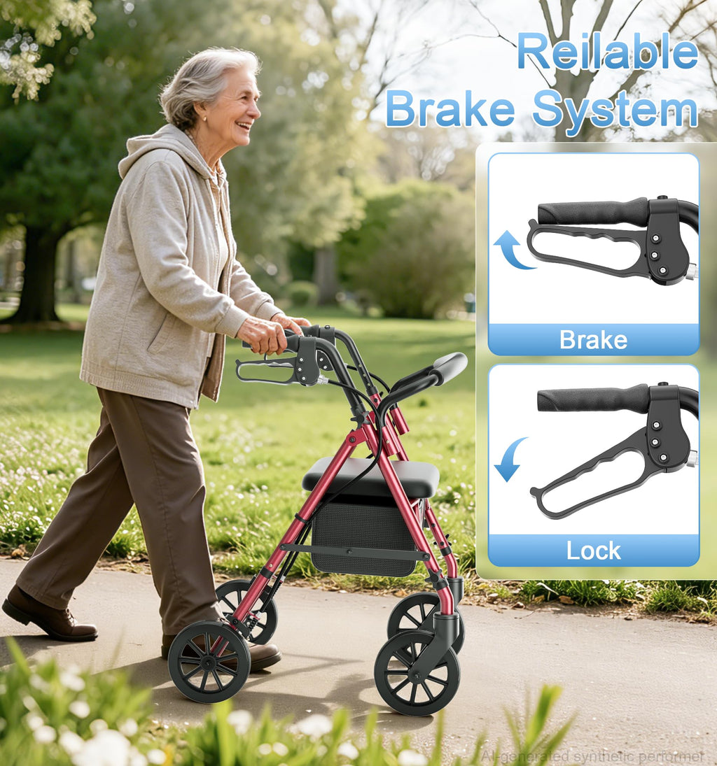 Foldable Walkers with Seat F7277