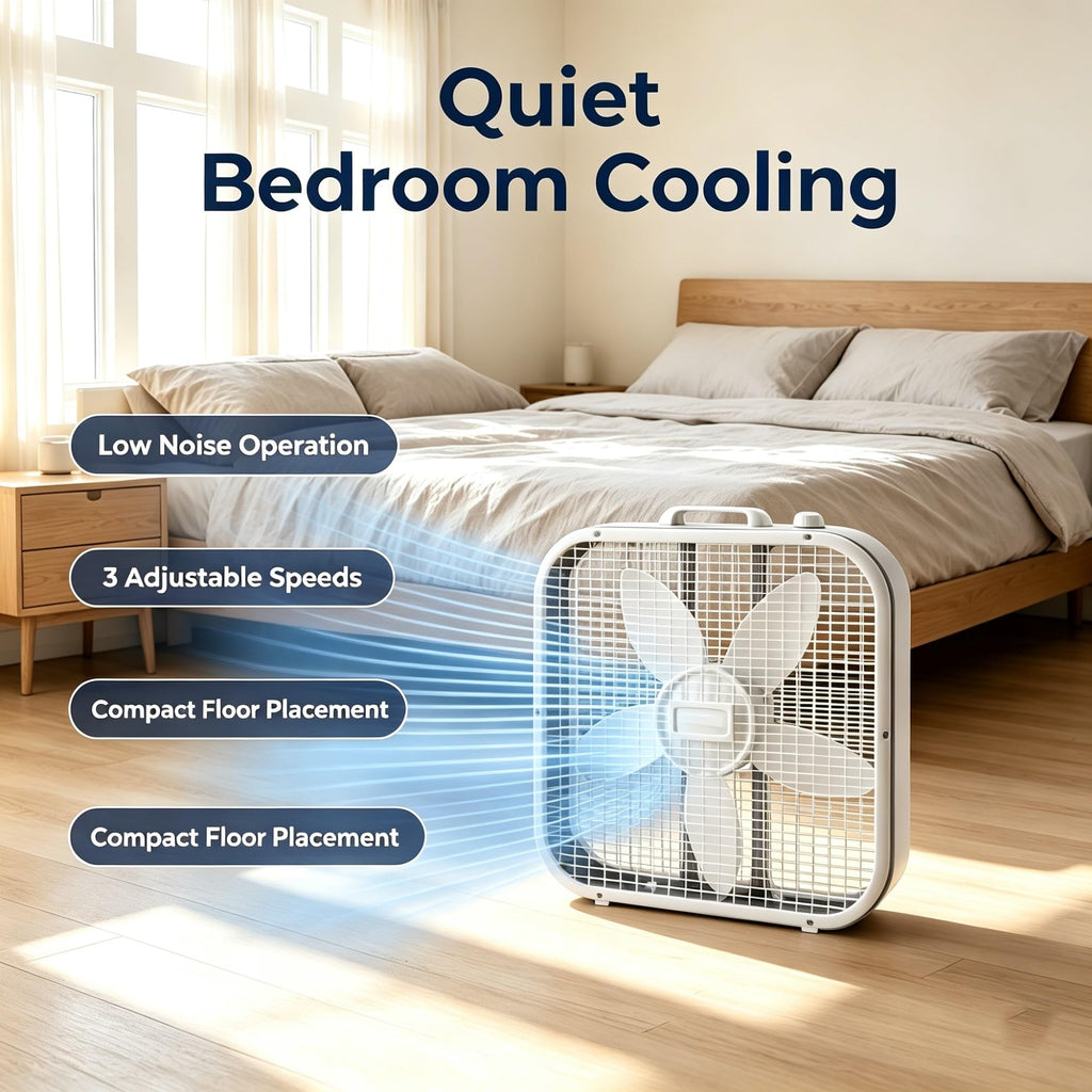 20 Inch 3 Speed Weather Resistant Box Fan K764109