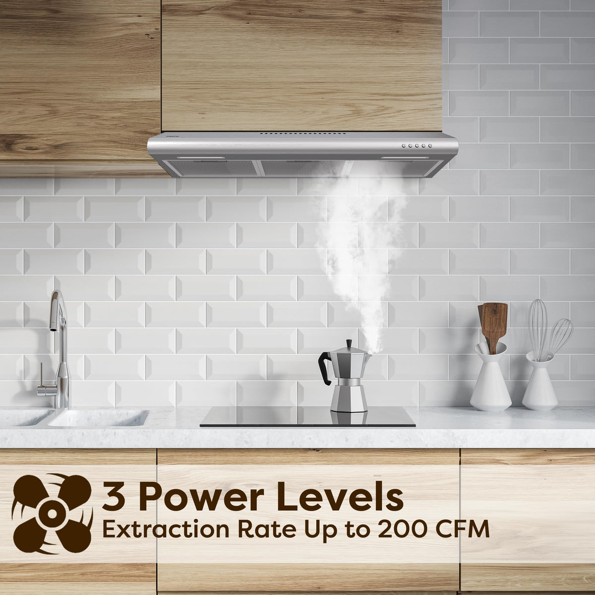 30 Inch Under Cabinet Stainless Steel Range Hood F1627