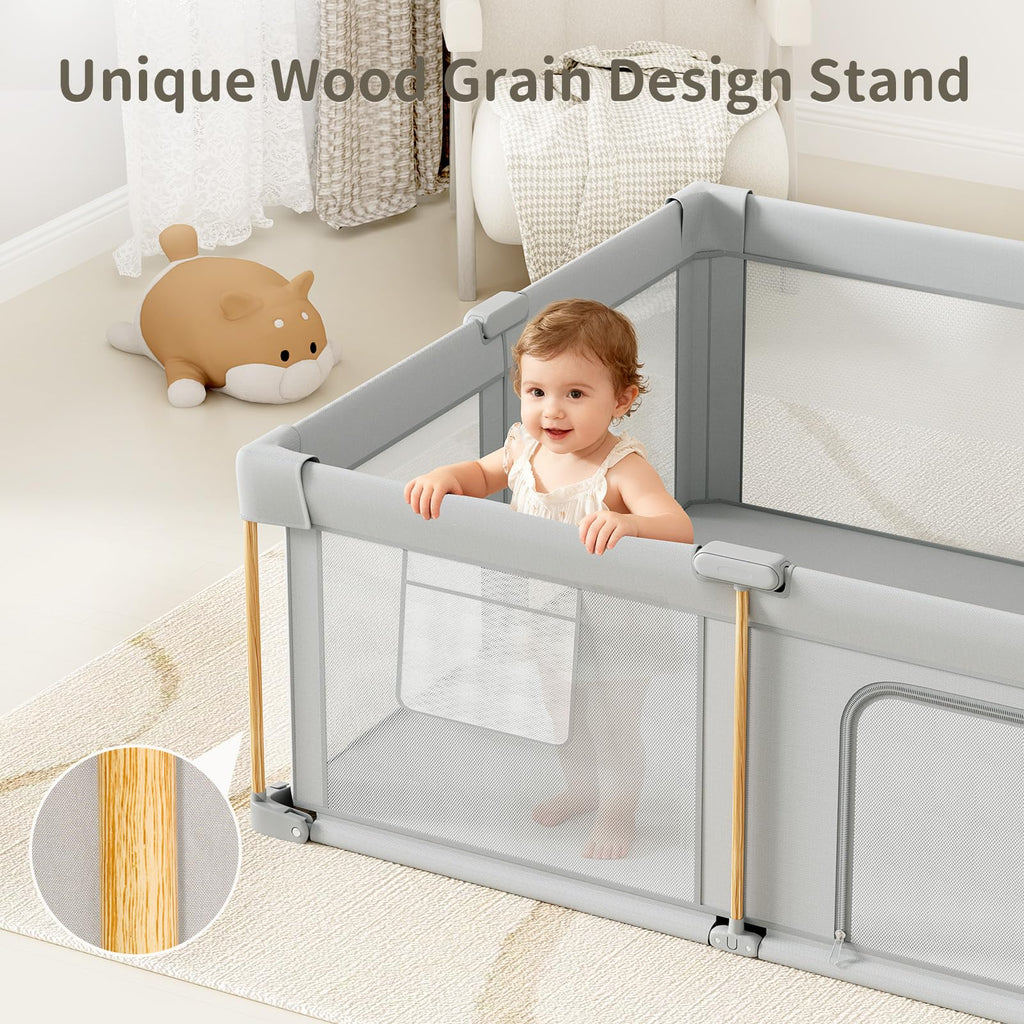 Foldable Baby Playpen with Mat A5850