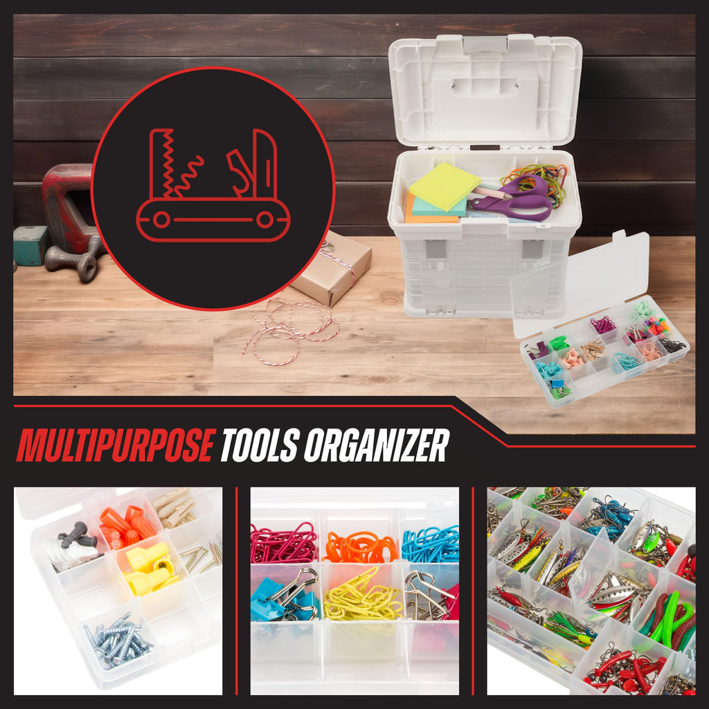 Portable Tool Box Small Parts Organizer with Drawers Z649530
