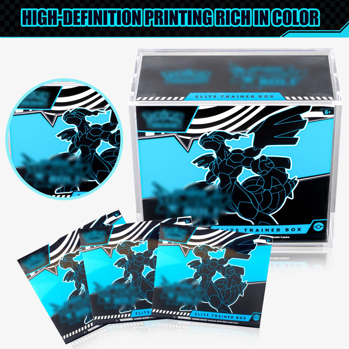 8mm+5mm Ultra Thick Stackable Acrylic Protector with Strong Magnets J275259