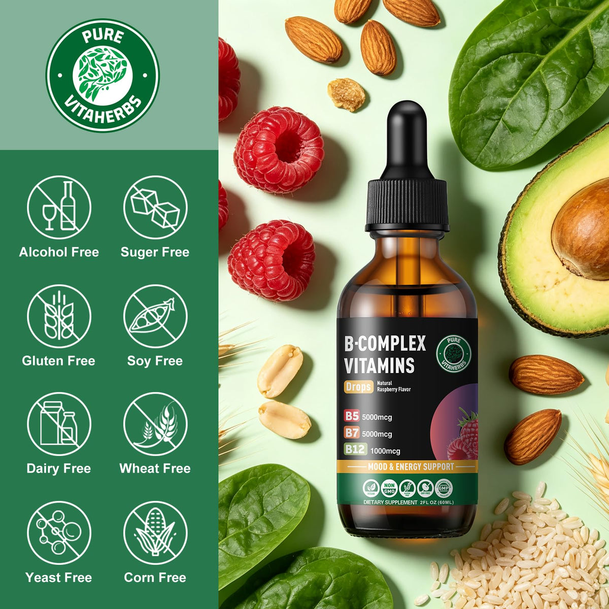 B-Complex & Biotin Drops 2 Fl Oz L33923