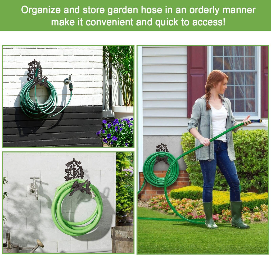 Cast Iron Wall Mount Garden Hose Holder V210