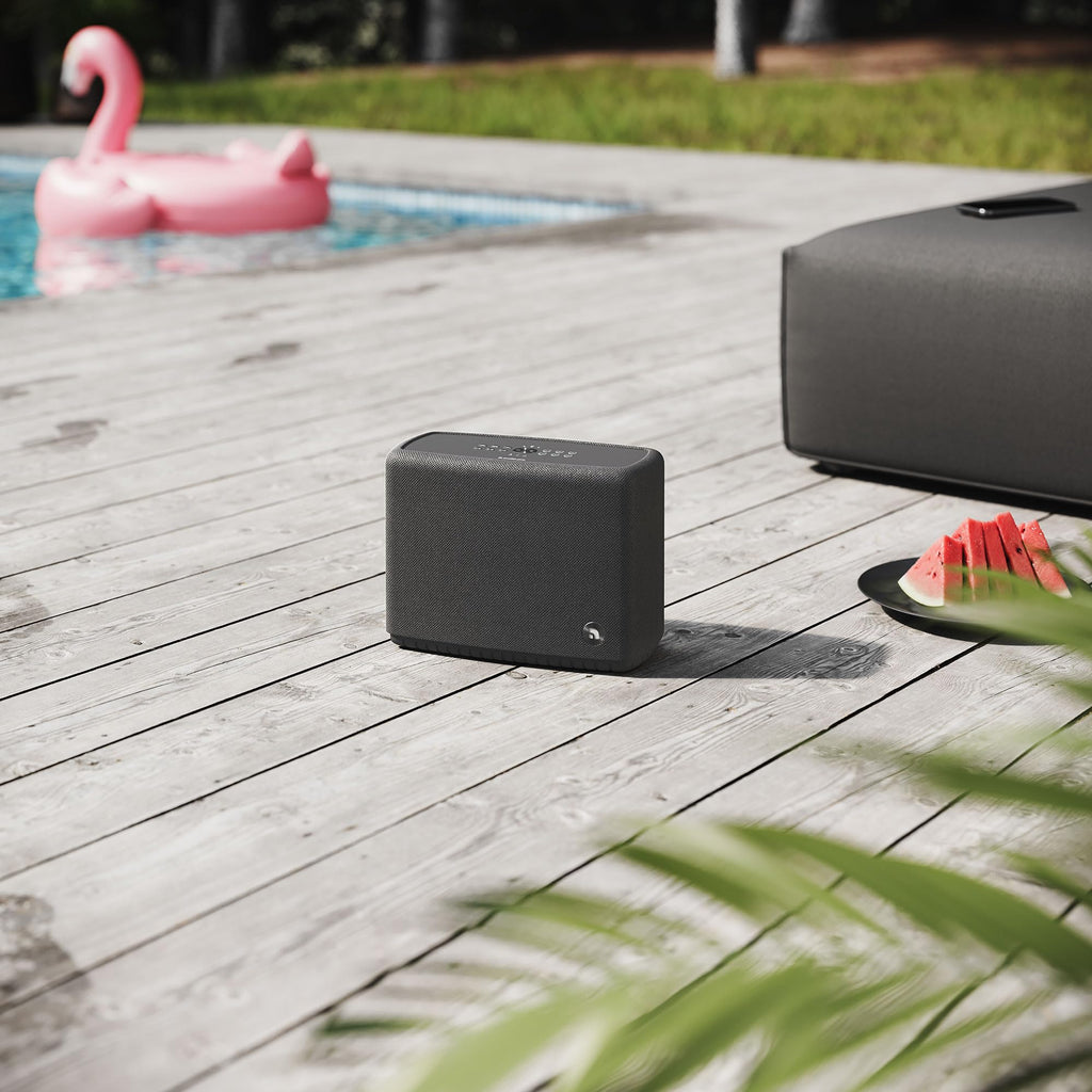 Portable WiFi & Bluetooth Multiroom Speaker Black H607049