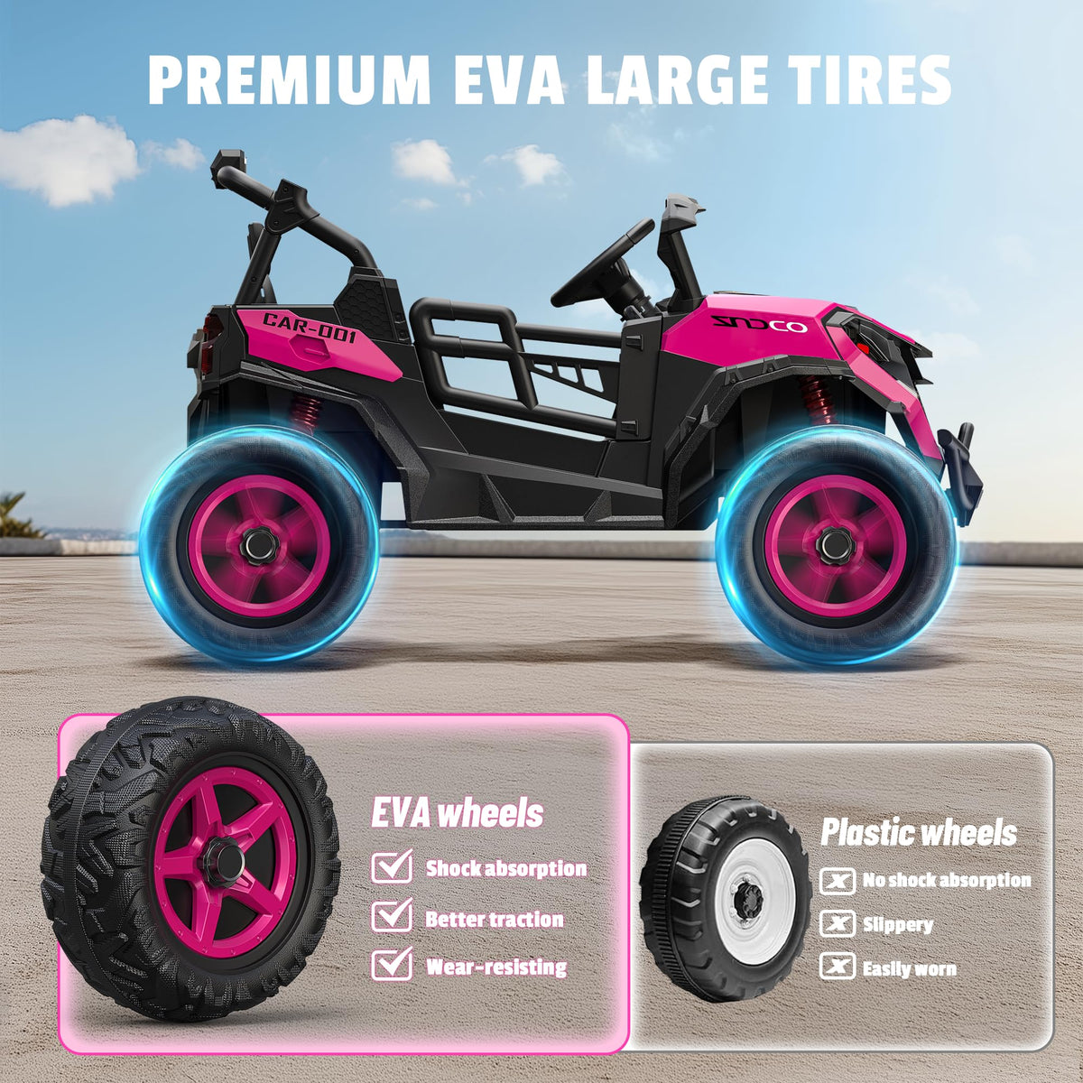 24V 4WD 2 Seater Ride on Toy Car I8616