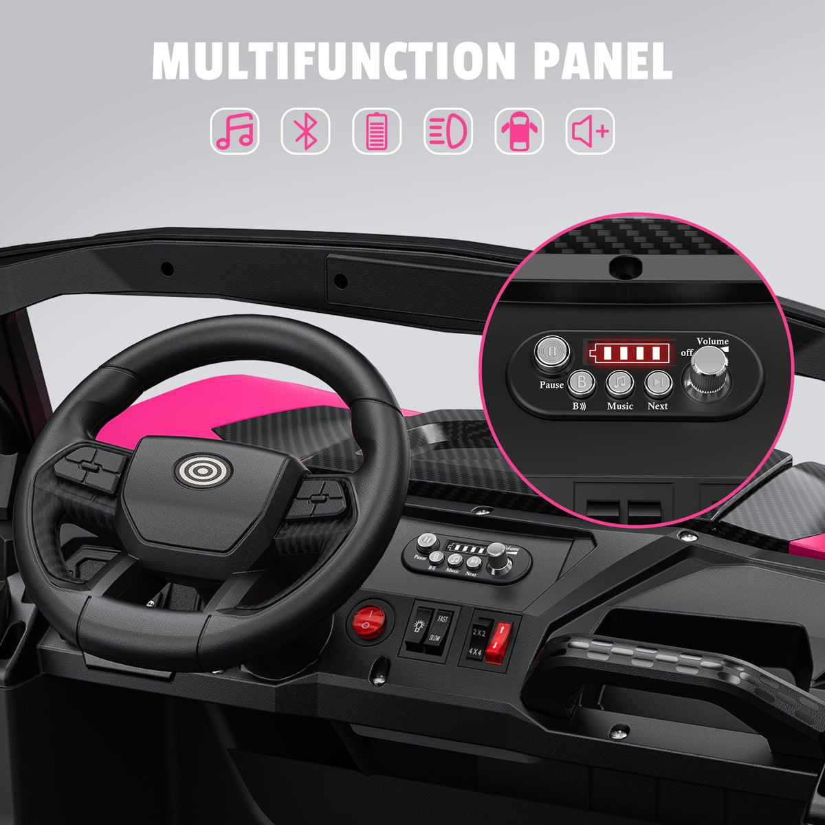 24V 4WD 2 Seater Ride on Toy Car I8616