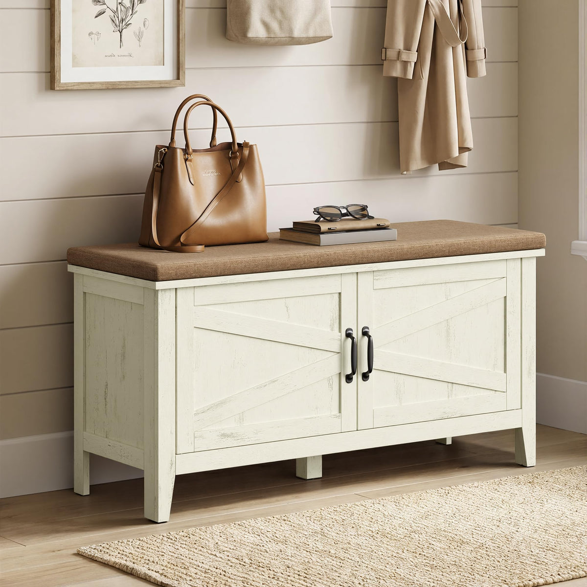 Shoe Bench with Cushion L717