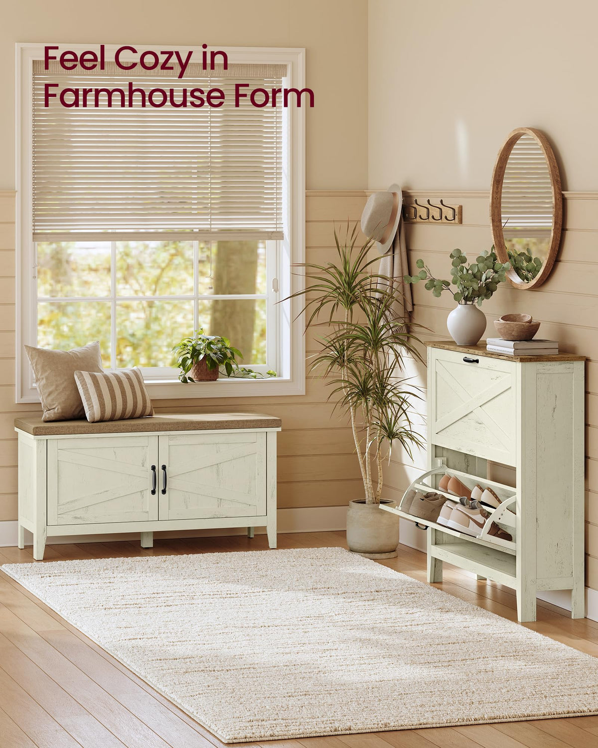Shoe Bench with Cushion L717