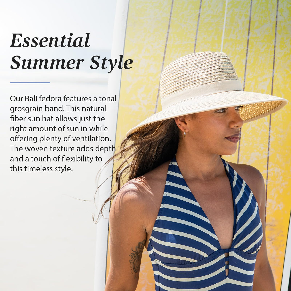 Women's Wide Brim Fedora H549761