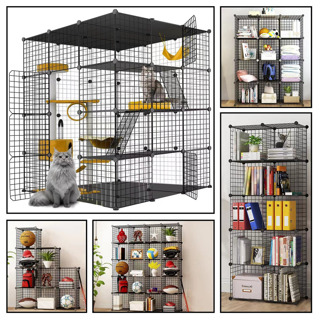 Large Cat Cage Detachable Metal Wire Playpen B726997