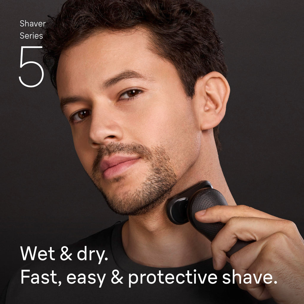 Black Wet & Dry Electric Shaver with Trimmer U254