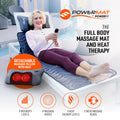Full Body Massage Mat with Detachable Massage Pillow, 9 Intensity Levels, 9 Massage Modes & 3 Heat Settings K5281