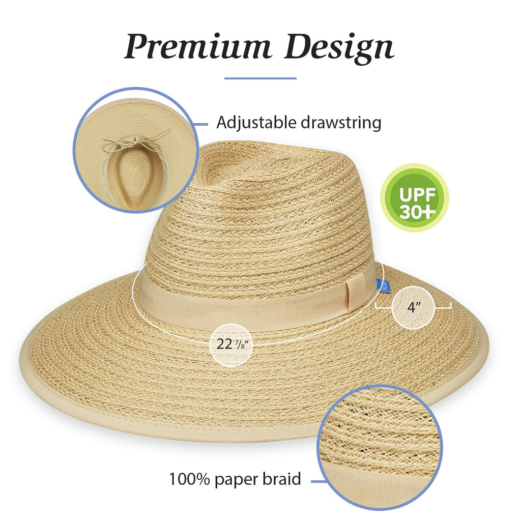 Women's Wide Brim Fedora H549761