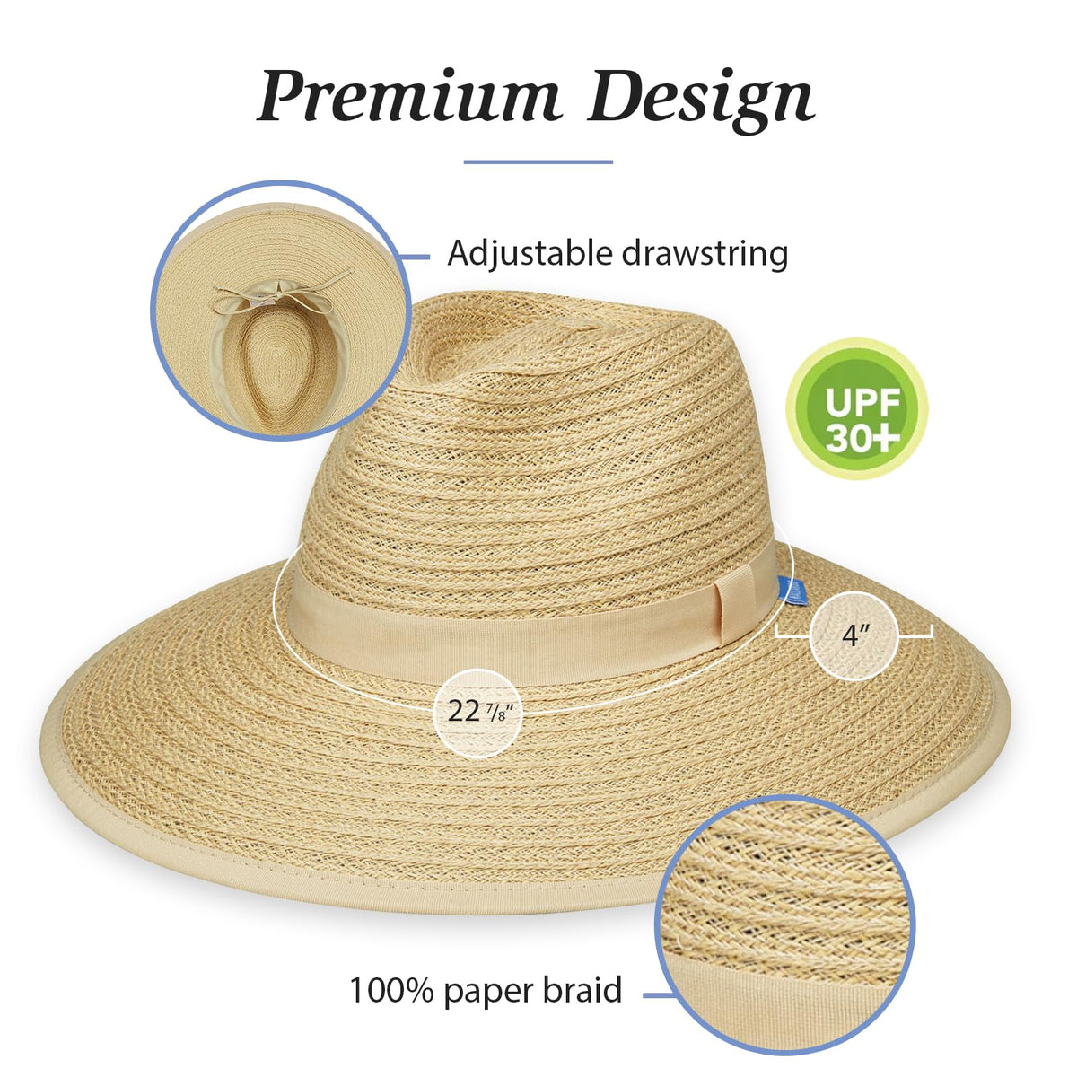 Women's Wide Brim Fedora H549761