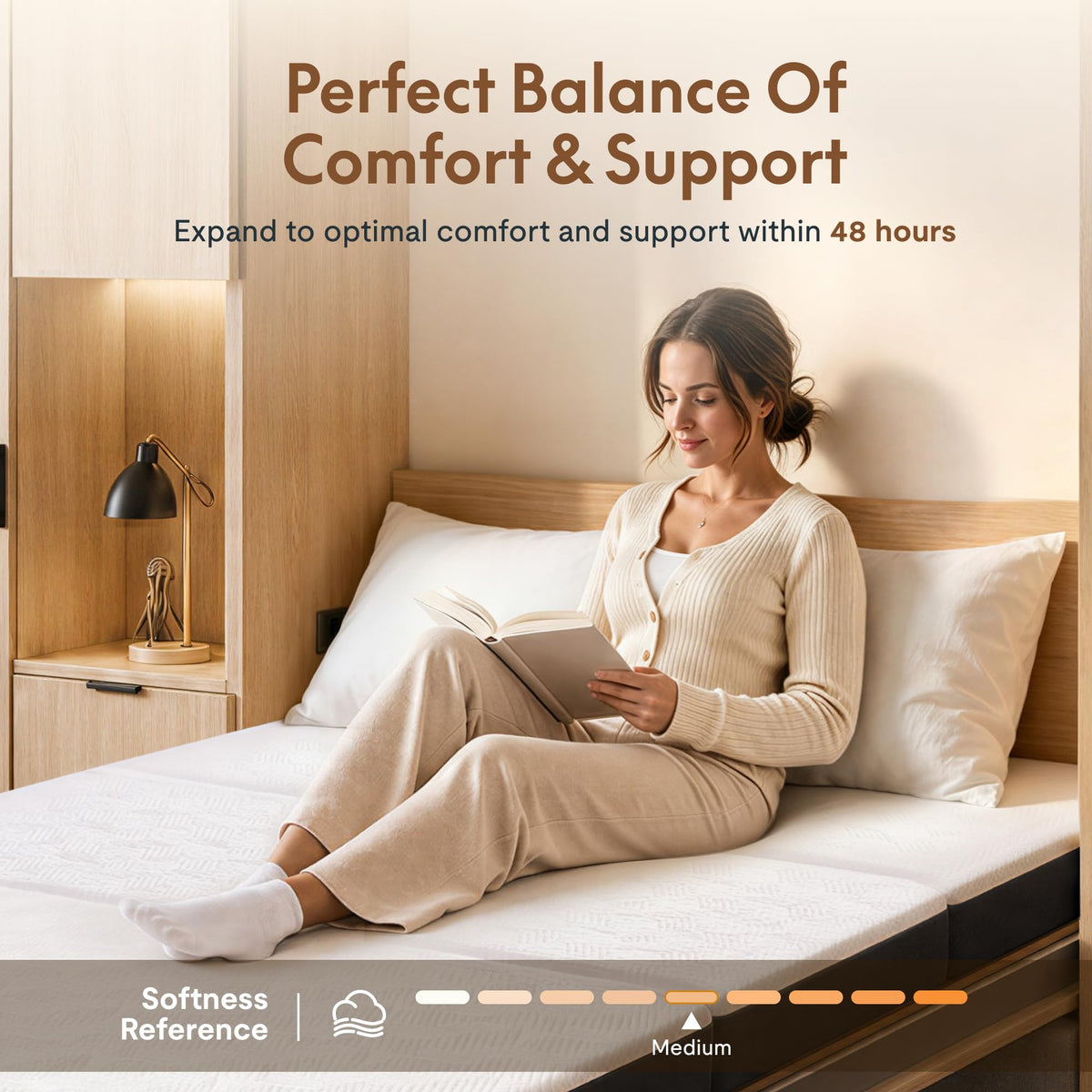 Queen 6" Tri-Fold Mattress J82148