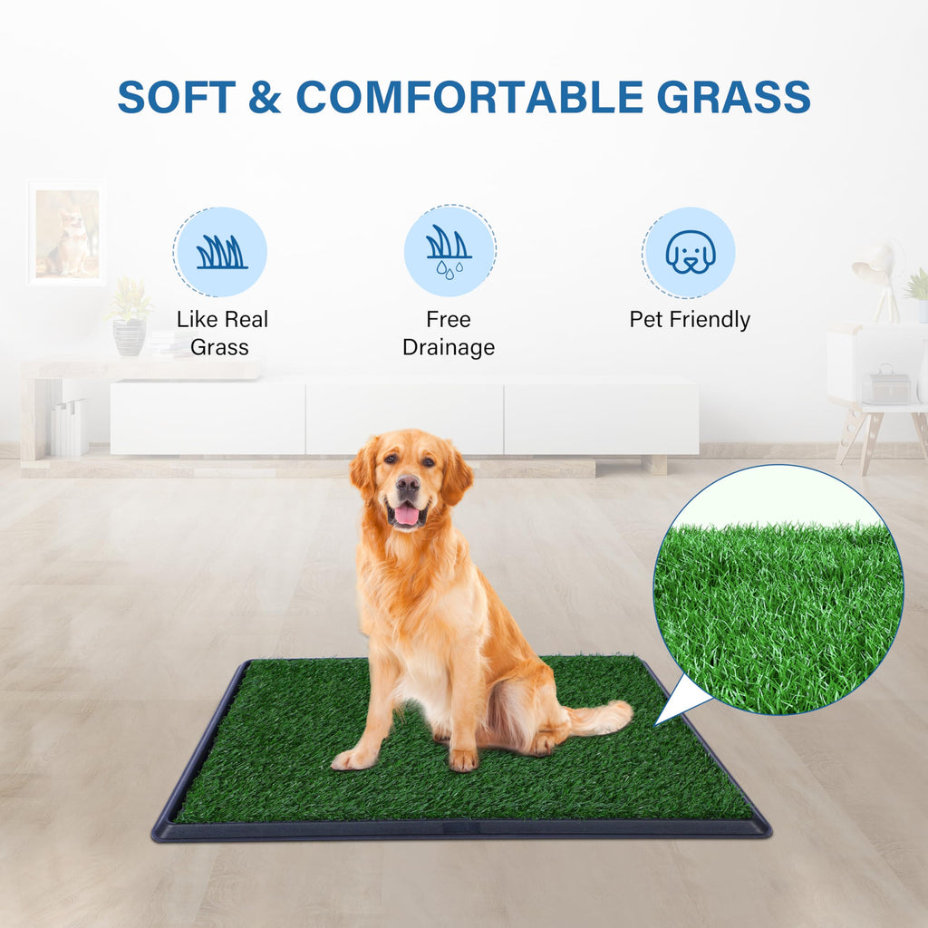 Artificial Grass Dog Potty Pad with Tray 20x30 inch F437341