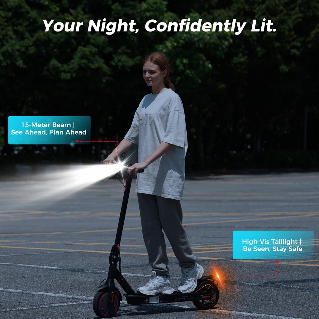 Electric Scooter 18Miles Max Range 19 Mph Foldable 8.5'' Solid Tire E62803