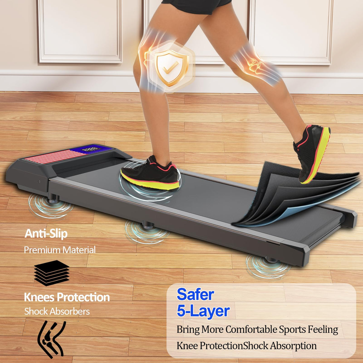 Under Desk Treadmill with 5% Incline R636639