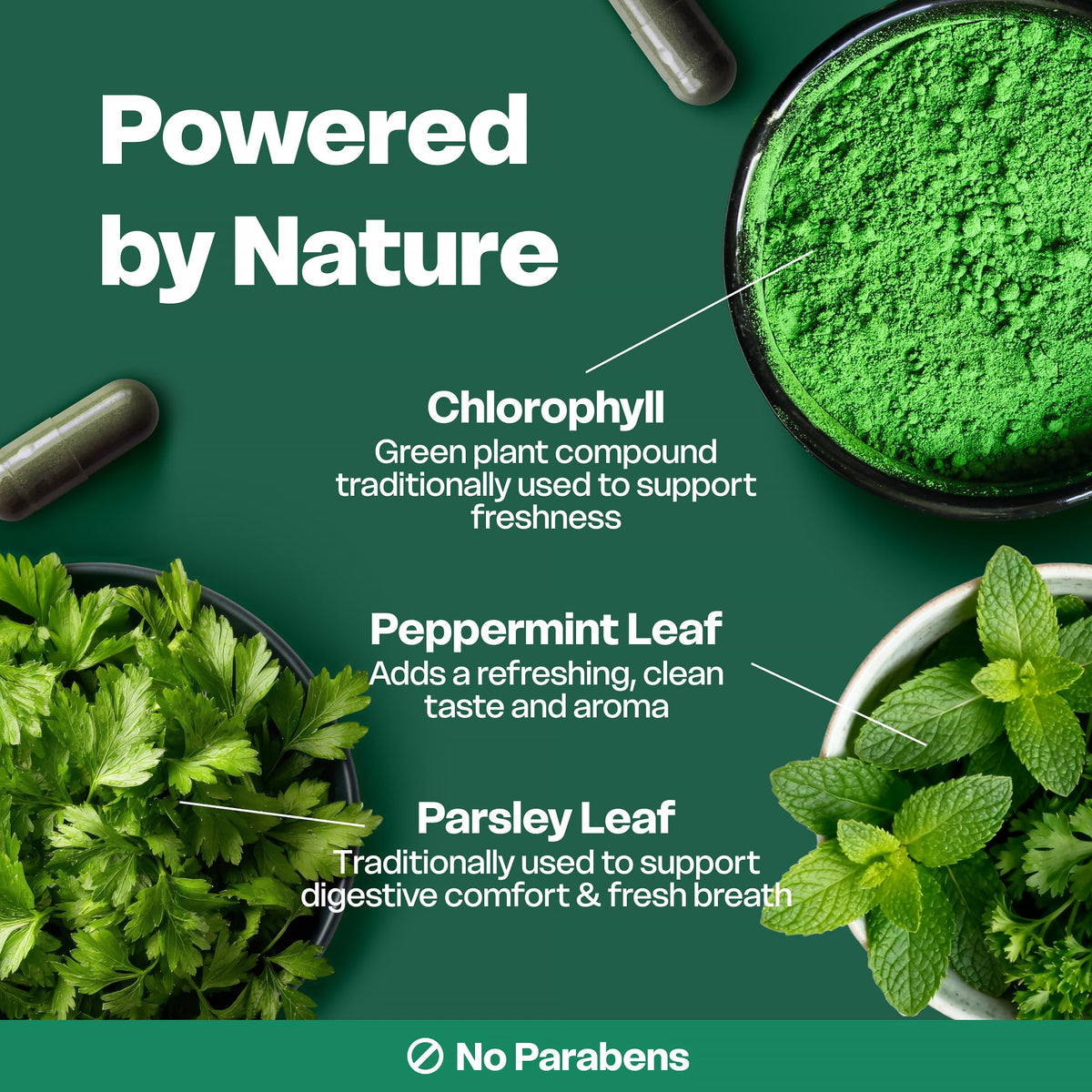 Chlorophyll Capsules 30 Capsules 200 mg J896