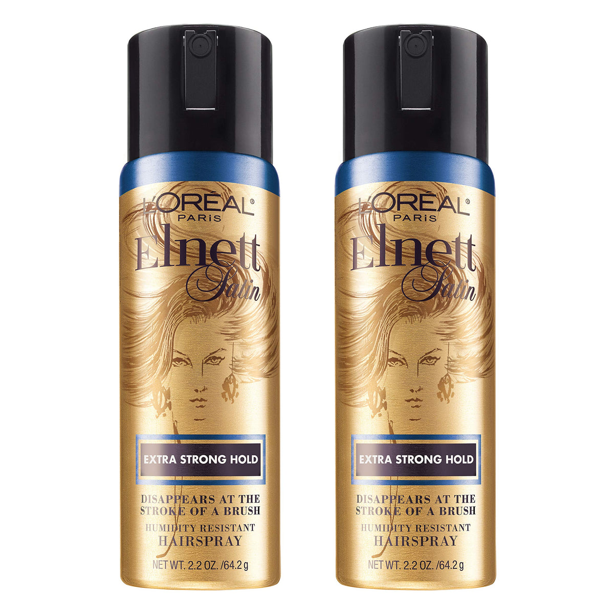 Extra Strong Hold Travel Size Hairspray 2.2 Ounce 2 Count W7057