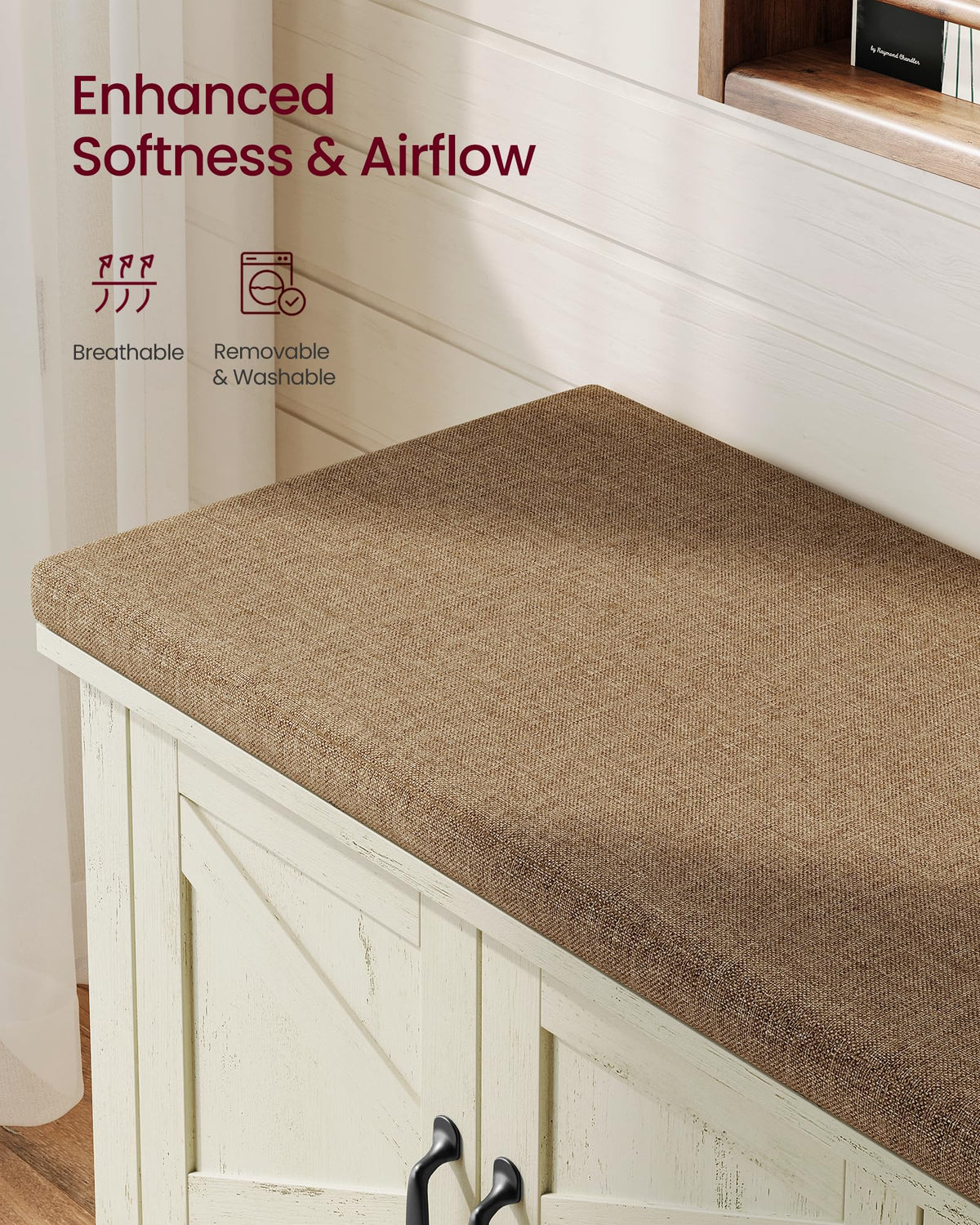 Shoe Bench with Cushion L717