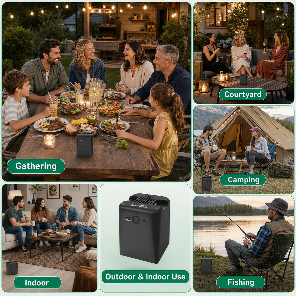 2-in-1 Rechargeable Mosquito Repellent Outdoor J9455